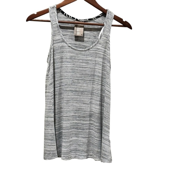 Dolan Racerback Swing Tank Relaxed Fit  Gray And White Women’s Size XS - Picture 1 of 7